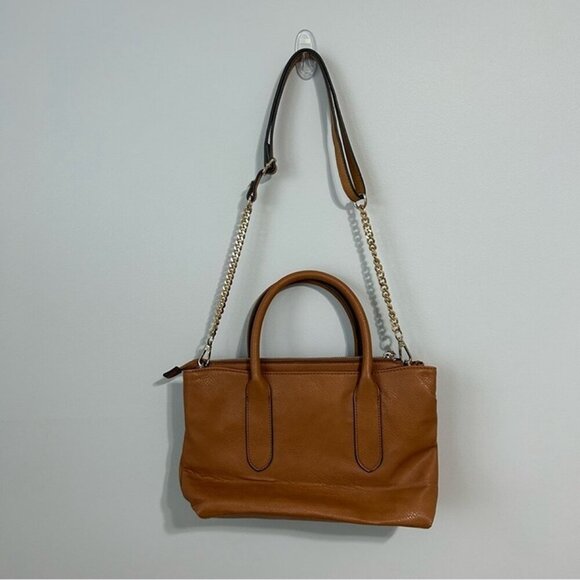 Franco Sarto Tan Brown Faux Leather Large Hobo Satchel Bag Purse - Picture 3 of 10